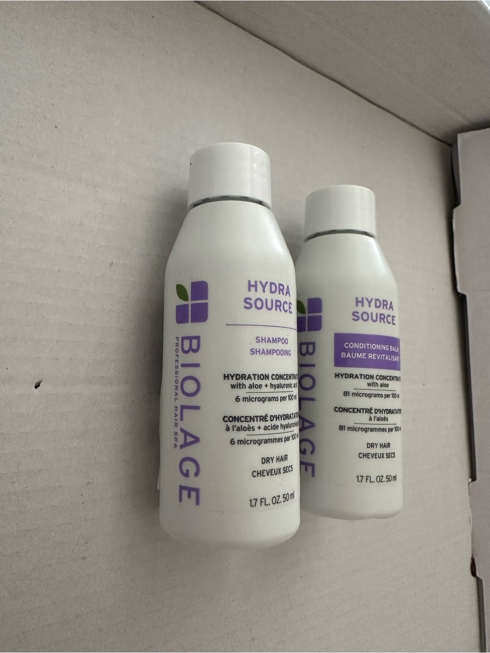 Biolage HydraSource Shampoo & Conditioner Travel Duo -